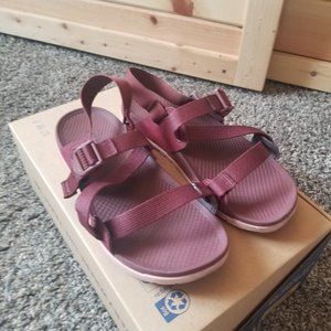 Chaco Lowdown Burgundy Sandals